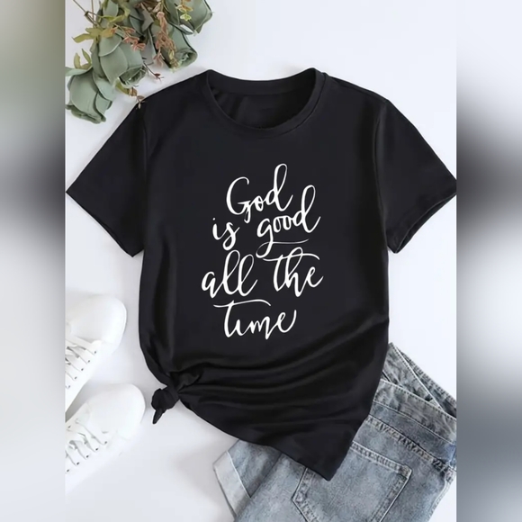 God is good all the time, T-shirts, multiple sizes & and colors available - Picture 1 of 3